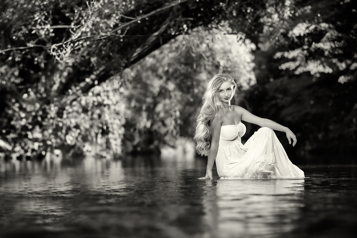 Portrétní černobílé fotografie