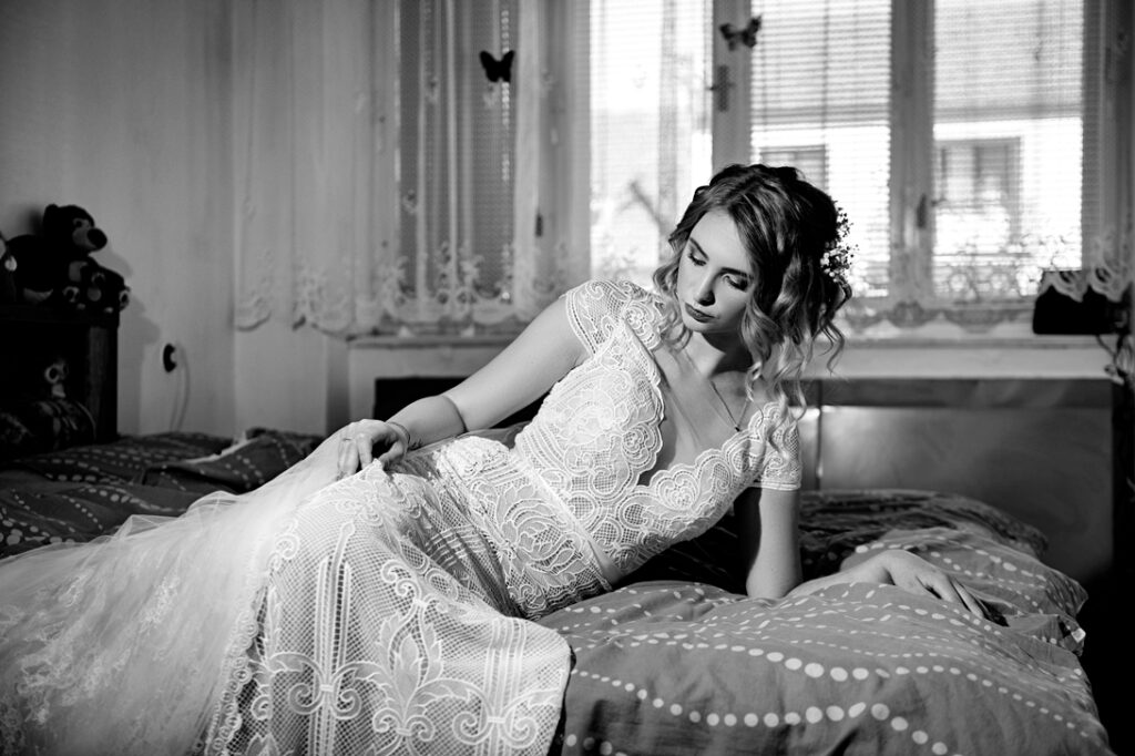 Černobílá svatební fotografie Petr Lasák