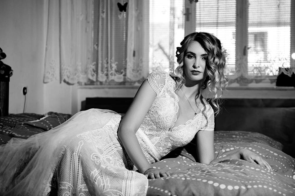 Černobílá svatební fotografie Petr Lasák