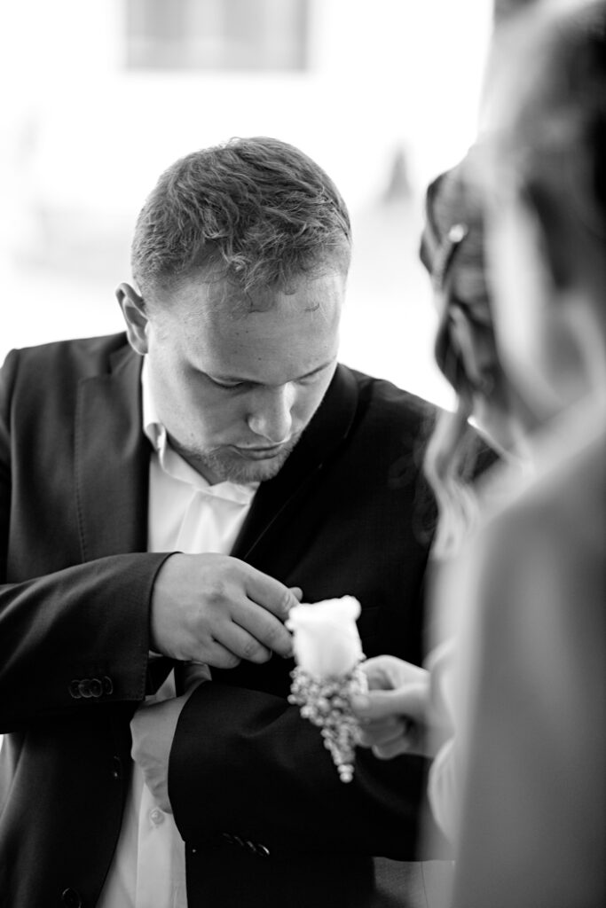 Černobílá svatební fotografie Petr Lasák