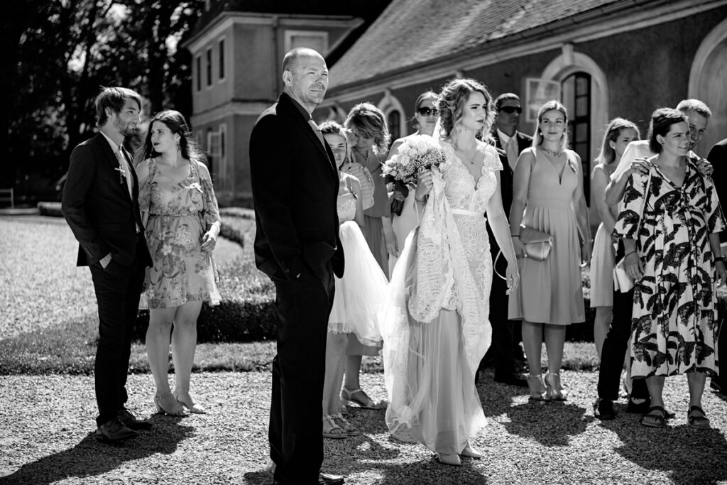 Černobílá svatební fotografie Petr Lasák
