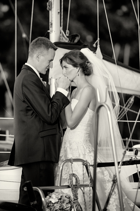 Svatba v černobílé fotografii