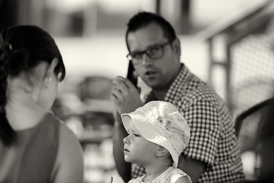 Svatba v černobílé fotografii