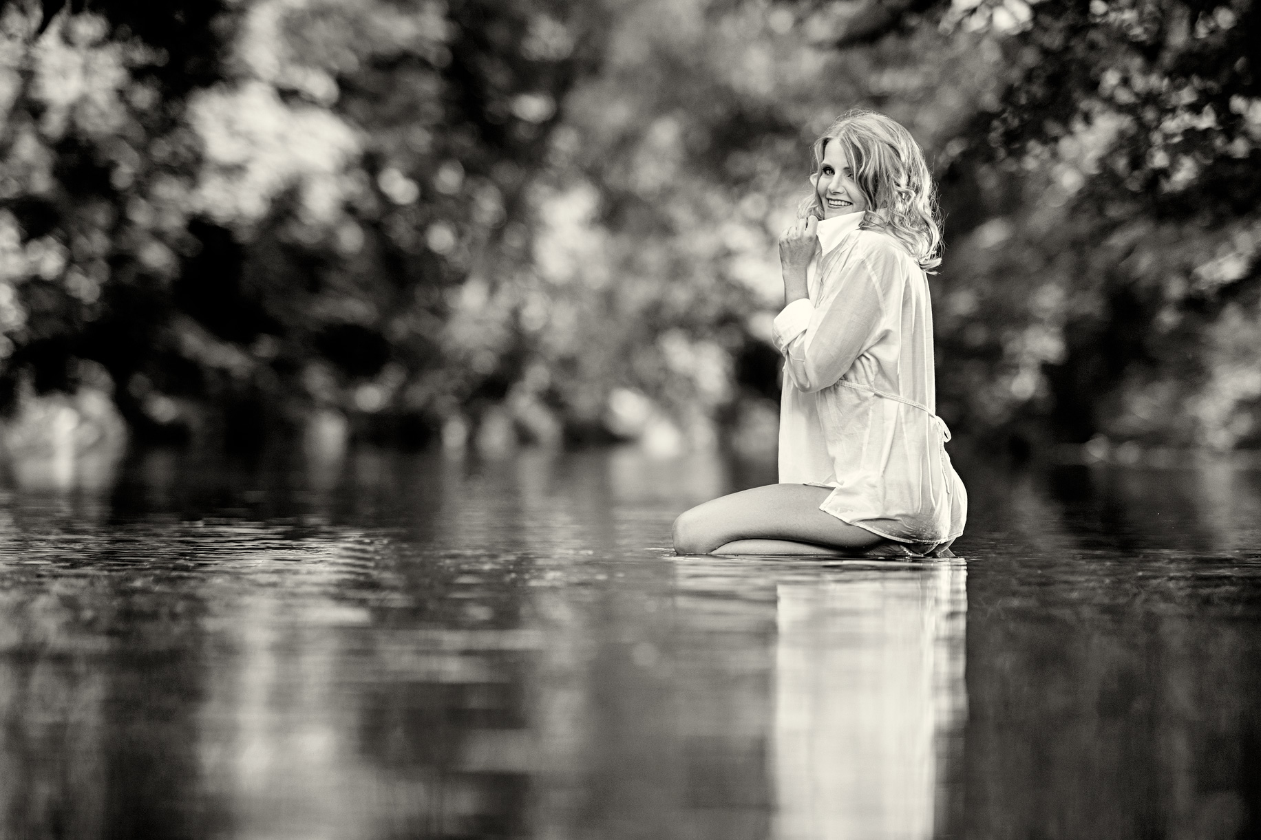 Portrétní focení na řece Svratce