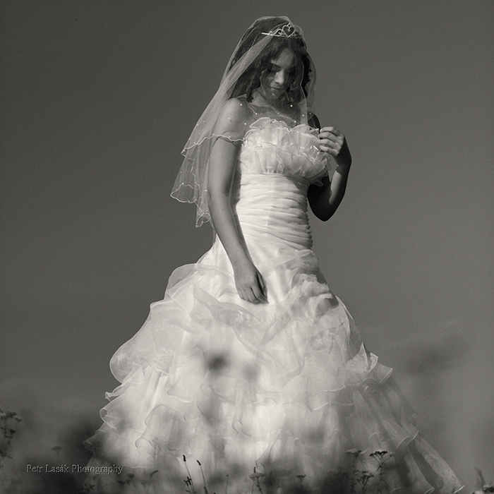 Černobílá svatební fotografie-Brno