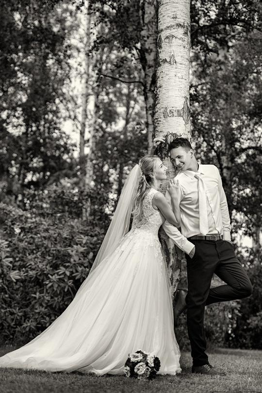 Černobílá svatební fotografie-Petr Lasák