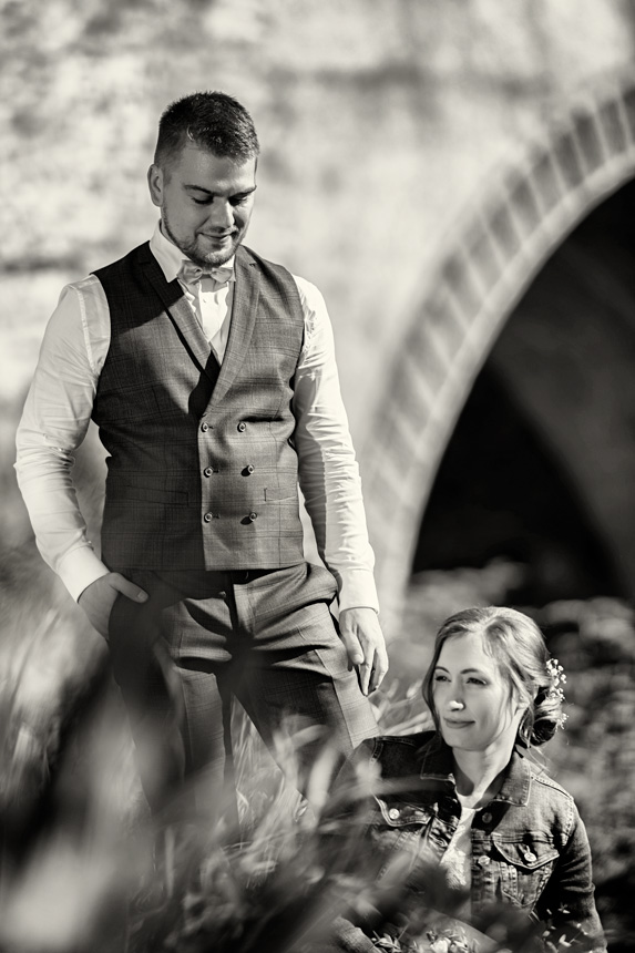 Černobílá svatební fotografie-Petr Lasák