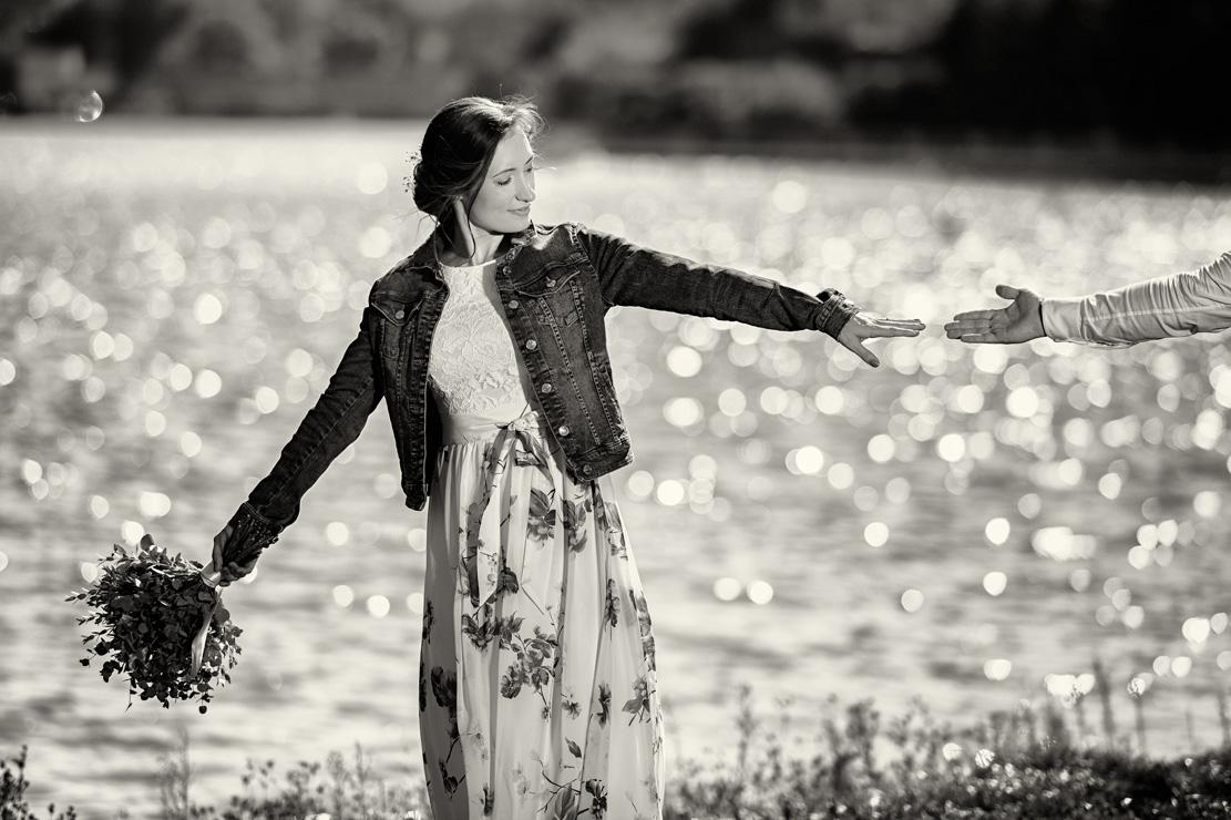 Černobílá svatební fotografie-Petr Lasák