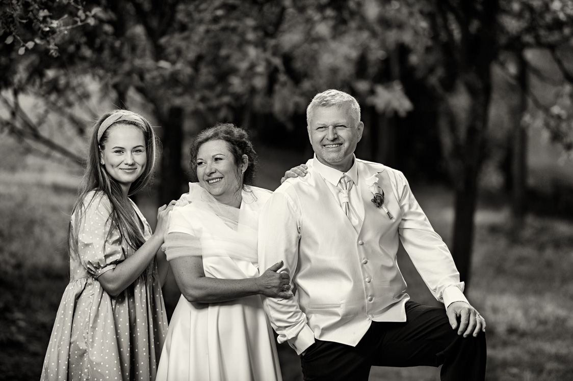 Fotograf na svatbu-černobílá fotografie