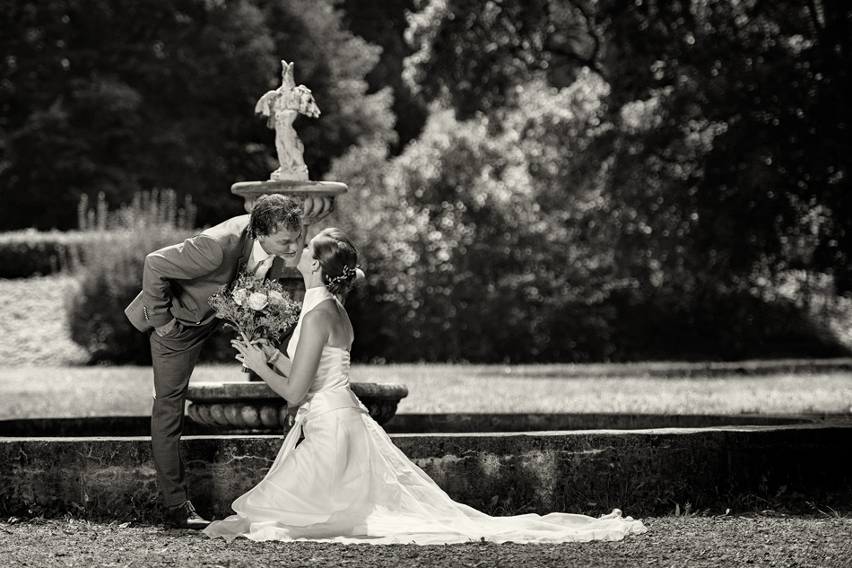 Černobílé foto na svatbu
