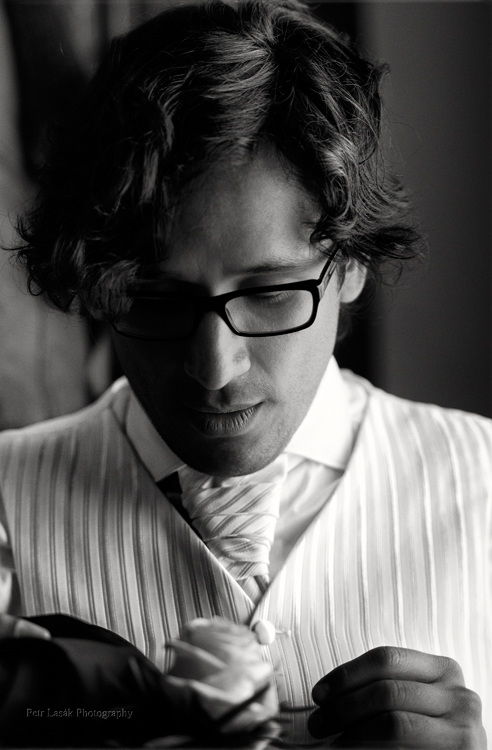 Černobílé svatební fotografie