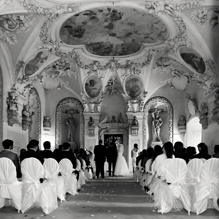 Černobílé svatební fotografie