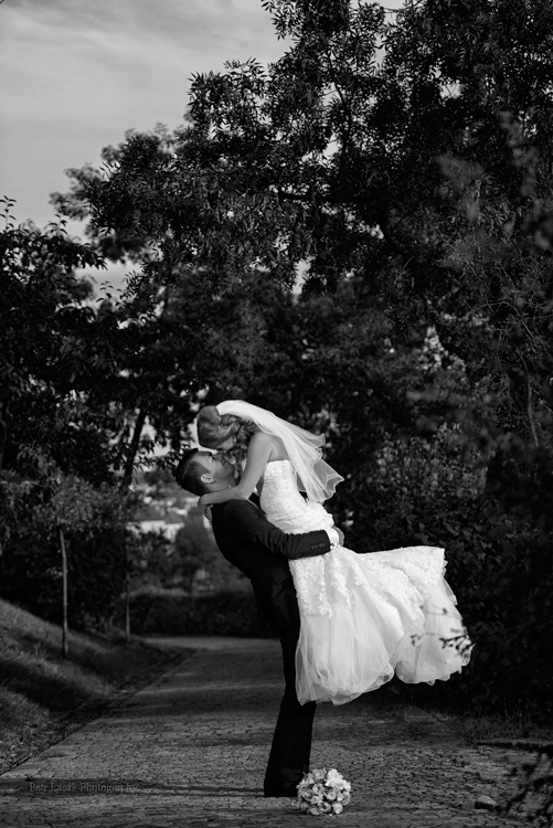 Černobílé svatební fotografie