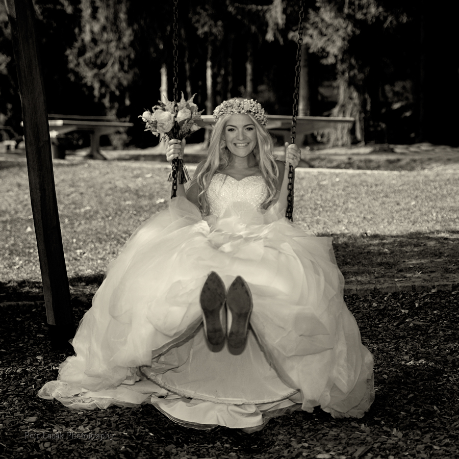 Černobílé svatební fotografie