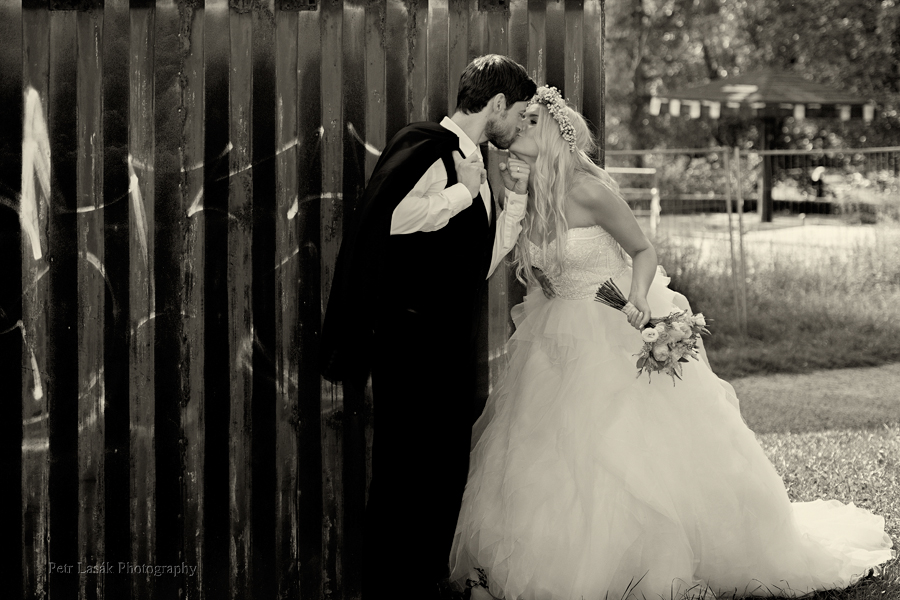 Černobílé svatební fotografie