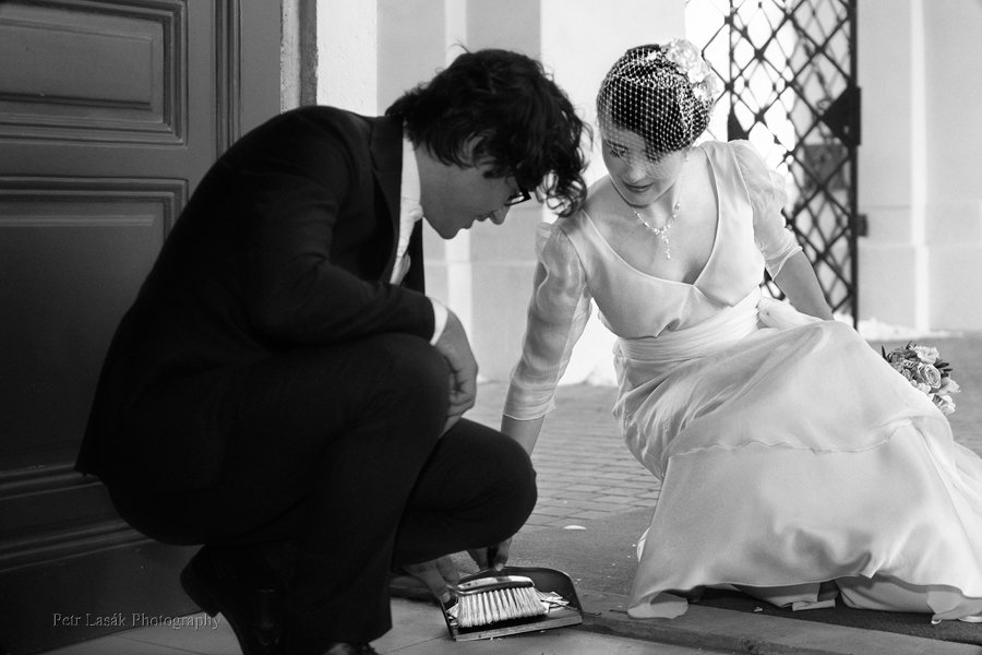 Černobílé svatební fotografie